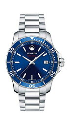 腕時計 モバード メンズ Movado Men's Series 800 Sport Stainless Watch with a Printed Index Dial, Silver/Blue (Model 2600137)腕時計 モバード メンズ