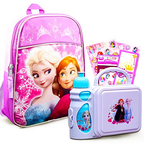 アナと雪の女王 アナ雪 ディズニープリンセス フローズン Disney Frozen Mini Backpack and Lunch Box Bundle with Stickers, 11 (Frozen Preschool Toddler Set)アナと雪の女王 アナ雪 ディズニープリンセス フローズン