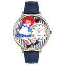 rv C܂Ȃ킢 v[g NX}X jZbNX Whimsical Gifts Raggedy Ann 3D Watch | Silver Finish Large | Unique Fun Novelty | Handmade in The USA | Blue Watch Bandrv C܂Ȃ킢 v[g NX}X jZbNX