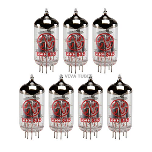  ١   ͢ New Gain Matched Septet (7) JJ Electronics Tesla 12AX7 ECC83-S Vacuum Tubes ١   ͢