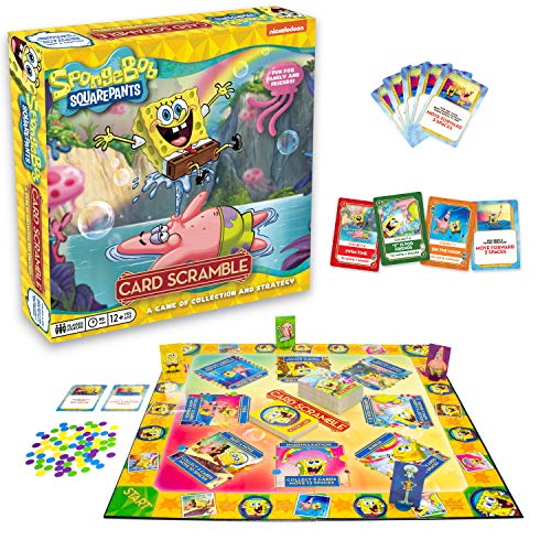 スポンジボブ カートゥーンネットワーク Spongebob キャラクター アメリカ限定多数 AQUARIUS SpongeBob Card Scramble Board Game - Fun Family Party Game for Kids, Teens Adults -スポンジボブ カートゥーンネットワーク Spongebob キャラクター アメリカ限定多数