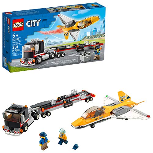 S VeB LEGO City Airshow Jet Transporter 60289 Building Kit; Fun Toy Playset for Kids, New 2021 (281 Pieces)S VeB