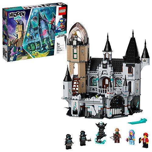 쥴 LEGO Hidden Side Mystery Castle 70437 AR Ghost Toy, Castle Model with App-Controlled Ghost Hunting Toy with Jack, Parker, Vaughn, Nehmaar Reem and 2 Shadow-Walker Minifigures (1,035 Pieces)쥴