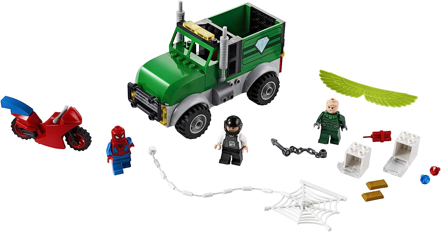 レゴ 【送料無料】LEGO Marvel Spider-Man Vulture's Trucker Robbery 76147 Playset with Buildable Bank Truck Toy and Superhero Minifigures, New 2020 (93 Pieces)レゴ