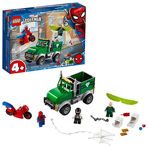 レゴ 【送料無料】LEGO Marvel Spider-Man Vulture's Trucker Robbery 76147 Playset with Buildable Bank Truck Toy and Superhero Minifigures, New 2020 (93 Pieces)レゴ