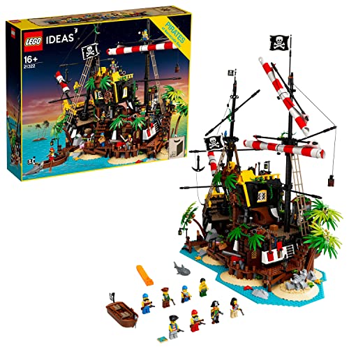 S LEGO? Ideas Pirates of Barracuda Bay 21322 Pirate Shipwreck Model Building Kit for Play and DisplayS