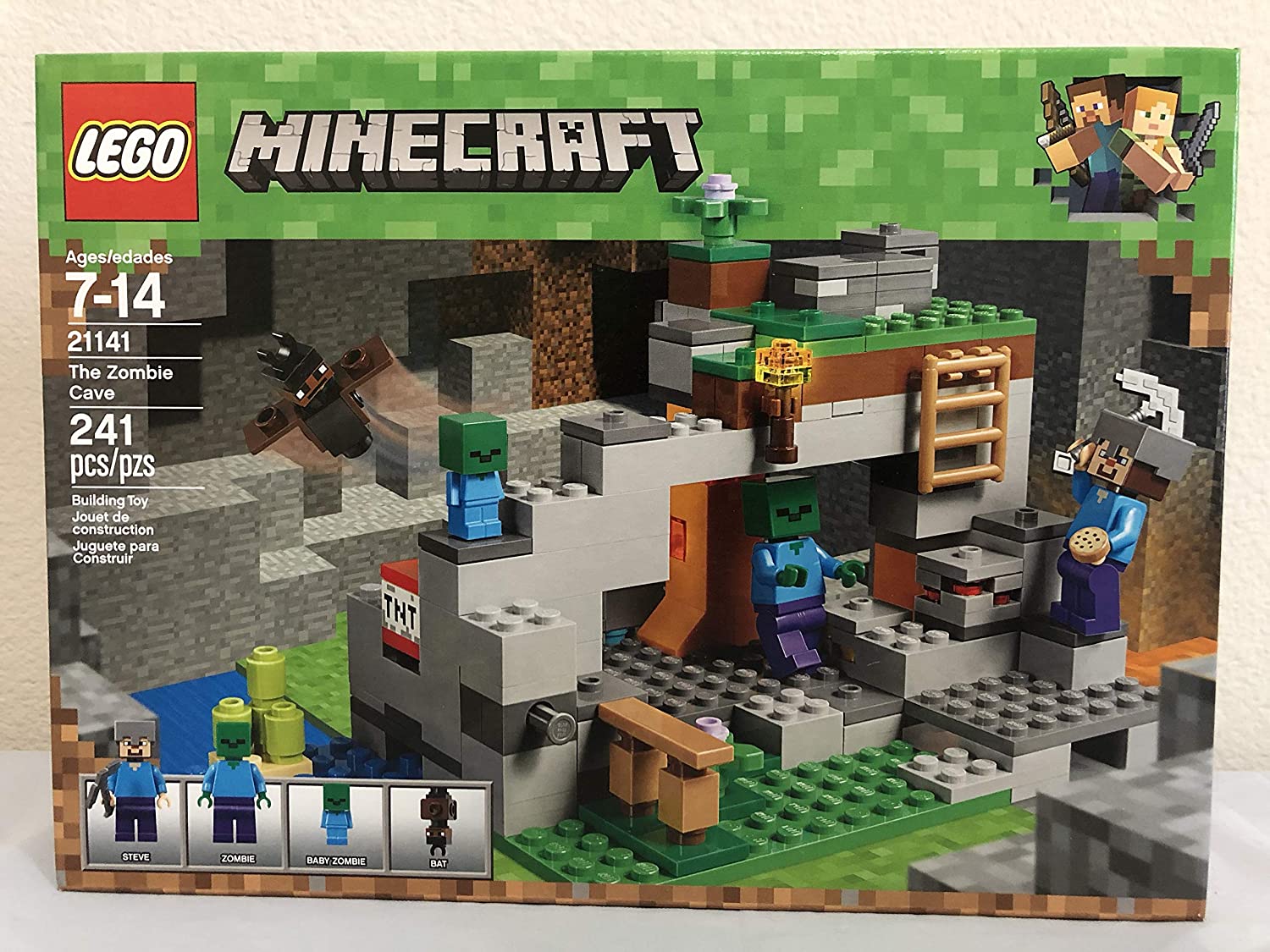 レゴ レゴ マインクラフト 送料無料 Zombie Lego The Minecraft The End Battle Lego The Zombie Caveレゴ マインクラフト Angelica無料ラッピングでプレゼントや贈り物にも 逆輸入並行輸入送料込