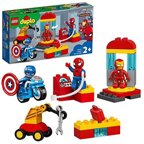 レゴ デュプロ DUPLO Super Heroes Lego 10921 Marvel Lab with Spiderman, Ironman and Captain America, Set for Toddlers 2+ Year Oldレゴ デュプロ