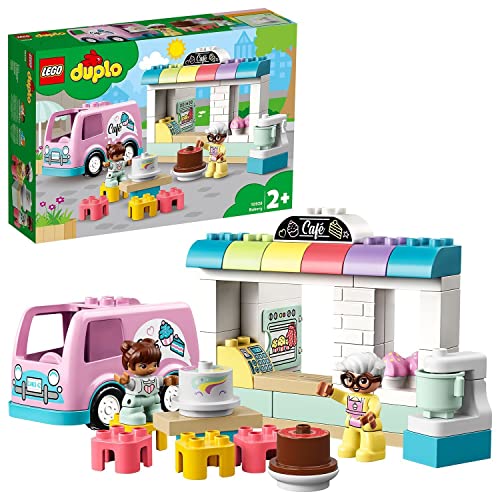 レゴ デュプロ LEGO 10928 DUPLO Town Bakery Playset with Cafe Van, Cakes and Cupcakes, Large Bricks for Toddlers 2 Year Oldレゴ デュプロ