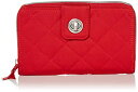 Fubh[ xubh[ AJ { z Vera Bradley Women's Performance Twill Turnlock Wallet With RFID Protection, Cardinal Red, One SizeFubh[ xubh[ AJ { z