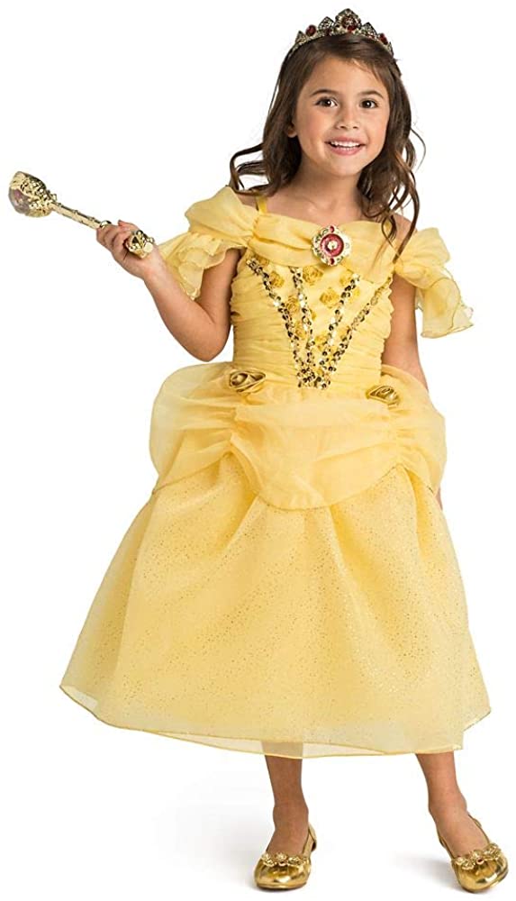 無料ラッピングでプレゼントや贈り物にも 逆輸入並行輸入送料込 送料無料 Disney ビューティアンドザビースト 送料無料 ディズニープリンセス Belle Belle For Disney Yellow美女と野獣 美女と野獣 Kids ベル The Costume Beast Beauty And Size 5 6 Yellow
