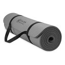 ヨガマット フィットネス Gaiam Essentials Thick Yoga Mat Fitness & Exercise Mat with Easy-Ci...