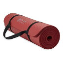 ヨガマット フィットネス Gaiam Essentials Thick Yoga Mat Fitness & Exercise Mat with Easy-Ci...