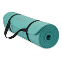 K}bg tBbglX Gaiam Essentials Thick Yoga Mat Fitness & Exercise Mat With Easy-Cinch Carrier Strap, Teal, 72