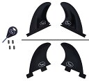 サーフィン フィン マリンスポーツ Ho Stevie! Surfboard Side Bite Fins/Rear Trailer Fins (Twin Ta...