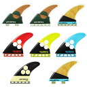 サーフィン フィン マリンスポーツ AQUBONA Dual Tab II G5 Tri Fin Set Surfboard Fins Fiberglass F...