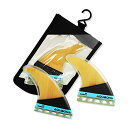 サーフィン フィン マリンスポーツ AQUBONA Large (MF) Fin Sets Bamboo Fiberglass Performance Surf...