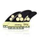 サーフィン フィン マリンスポーツ AQUBONA Single Tab II AM2 Tri Fin Set Surfboard Fins Fiberglas...