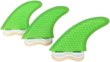 サーフィン フィン マリンスポーツ 【送料無料】Topways Fiberglass Reinforced + Honeycomb Surfboard Fins (3), Tri/Thruster Fins Set FCS G5 G7 Style Future Fins (Green, G7)サーフィン フィン マリンスポーツ