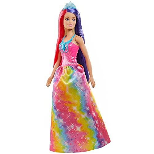 Сӡ Сӡͷ Barbie Dreamtopia Royal Doll with Extra-Long Two-Tone Fant...