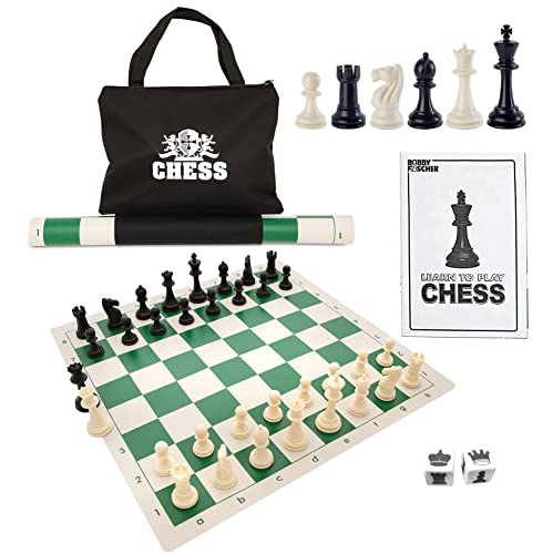 ボードゲーム 英語 アメリカ 海外ゲーム WE Games Best Value Tournament Chess Set w/ a Green Roll Up Vinyl Board, Plastic Pieces & Bagボードゲーム 英語 アメリカ 海外ゲーム