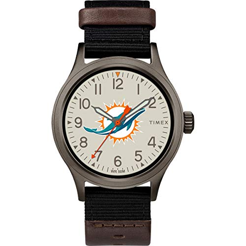 腕時計 タイメックス メンズ Timex Men's TWZFDOLMB NFL Clutch Miami Dolphins Watch腕時計 タイメックス メンズ