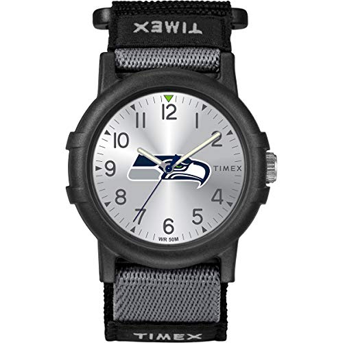 腕時計 タイメックス レディース Timex NFL Recruit 38mm Watch ? Seattle Seahawks with Black Fabr...