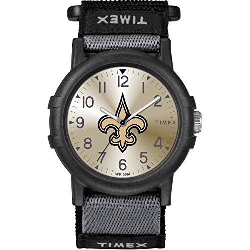 腕時計 タイメックス レディース Timex NFL Recruit 38mm Watch ? New Orleans Saints with Black Fa...