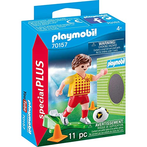 プレイモービル ブロック 組み立て 知育玩具 ドイツ Playmobil 70157 Special Plus Football Player with Goal Wall, Fun Imaginative Role-Play, PlaySets Suitable for Children Ages 4+プレイモービル ブロック 組み立て 知育玩具 ドイツ