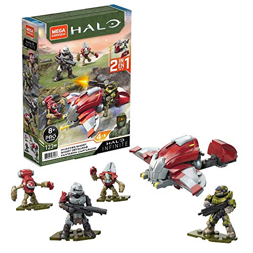 メガブロック メガコンストラックス ヘイロー 組み立て 知育玩具 Mega Construx Halo Hijacked Ghost Vehicle Halo Infinite Construction Set, Building Toys for Kidsメガブロック メガコンストラックス ヘイロー 組み立て 知育玩具