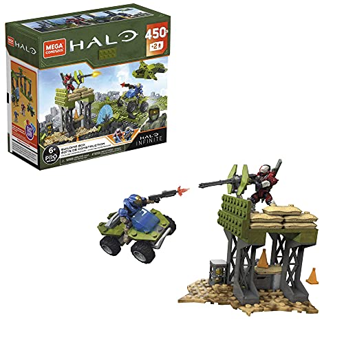 KubN KRXgbNX wC[ gݗ mߋ Mega Construx Halo Building Box Halo Infinite Construction Set with Spartan Gungnir Character Figure, Building Toys for KidsKubN KRXgbNX wC[ gݗ mߋ