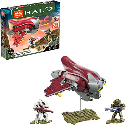メガブロック メガコンストラックス ヘイロー 組み立て 知育玩具 Mega Construx Halo Banshee Breakout Vehicle Halo Infinite Construction Set with Spartan Recon Character Figure, Building Toys foメガブロック メガコンストラックス ヘイロー 組み立て 知育玩具