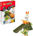 メガブロック メガコンストラックス 組み立て 知育玩具 Mega Construx Pokemon Grookey vs. Scorbunny Figure Building Setメガブロック メガコンストラックス 組み立て 知育玩具 1