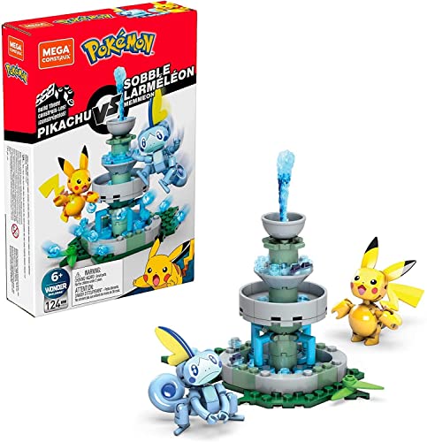 メガブロック メガコンストラックス 組み立て 知育玩具 Mega Construx Pokemon Pikachu vs. Sobble Figure Building Setメガブロック メガコンストラックス 組み立て 知育玩具