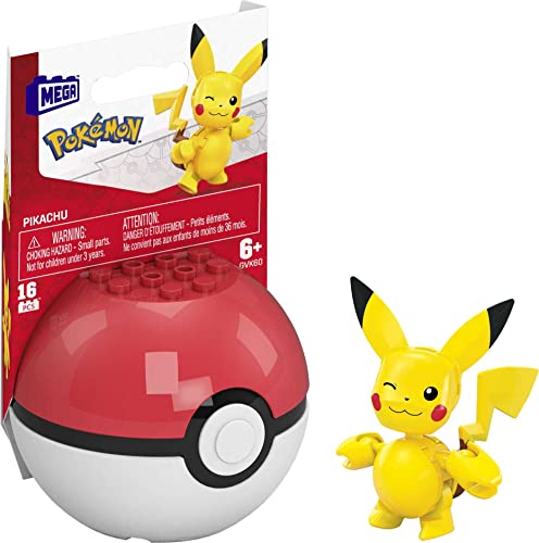 KubN KRXgbNX gݗ mߋ Mega Construx Pokemon Pikachu Construction Set, Building Toys for Kids [Amazon Exclusive] 16 PiecesKubN KRXgbNX gݗ mߋ