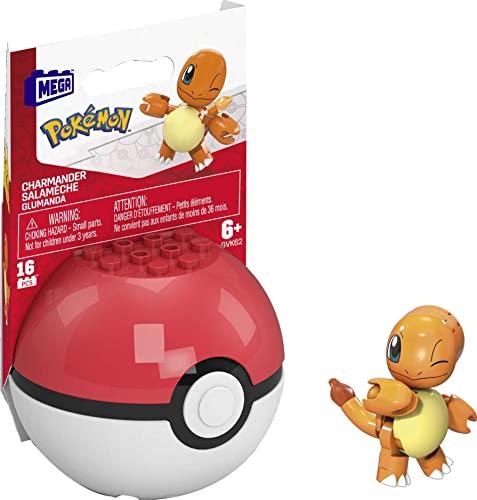 メガブロック メガコンストラックス 組み立て 知育玩具 Mega Construx Pokemon Charmander Construction Set, Building Toys for Kids [Amazon Exclusive] , Red, 16 piecesメガブロック メガコンストラックス 組み立て 知育玩具