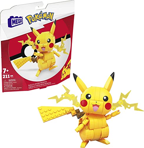 メガブロック メガコンストラックス 組み立て 知育玩具 Mega Pokemon Action Figure Building Toys, Pikachu with 205 Pieces, 4 Inches Tall, Poseable Character, Gift Ideas for Kidsメガブロック メガコンストラックス 組み立て 知育玩具