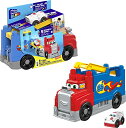 メガブロック メガコンストラックス 組み立て 知育玩具 MEGA BLOKS Fisher Price Toddler Blocks Race Car Building Toy, Build Race Rig With 16 Pieces, 5 Sounds and Race Track, Red, Gift Ideas For Kidsメガブロック メガコンストラックス 組み立て 知育玩具