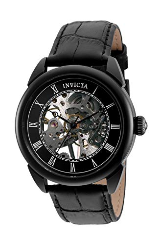 腕時計 インヴィクタ インビクタ メンズ Invicta Men 039 s Specialty 42mm Leather Mechanical Chronograph Watch, Black (Model: 32632)腕時計 インヴィクタ インビクタ メンズ