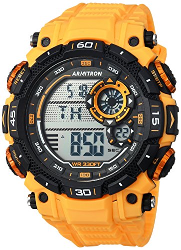 腕時計 アーミトロン レディース Armitron Sport Men's Digital Chronograph Resin Strap Watch, 40/8397腕時計 アーミトロン レディース