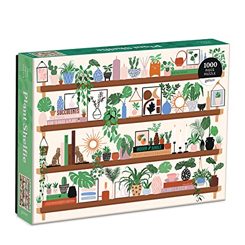 ジグソーパズル 海外製 アメリカ Galison Plant Shelfie 1000 Piece Puzzle from Galison - Featuring Beautiful Illustrations of Houseplants, Books and Knickknacks, 27 x 20 , Fun Challenging, for The Botanical Lover in Youジグソーパズル 海外製 アメリカ