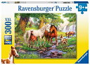 ジグソーパズル 海外製 300ピース XXL 川辺の野生の馬 サイズ約49x36センチ ペット・動物 Ravensburger