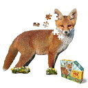 ジグソーパズル 海外製 アメリカ Madd Capp Puzzles Jr. - I AM Lil’ Fox - 100 Pieces - Animal Sha...
