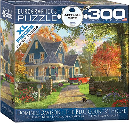 ジグソーパズル 海外製 アメリカ EuroGraphics The Blue Country House by Dominic Davison 300-Piece Puzzle (Small Box), Multiジグソーパズル 海外製 アメリカ