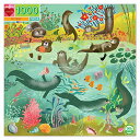 ジグソーパズル 海外製 アメリカ eeBoo: Piece and Love Otters 1000-piece Square Adult Jigsaw Puzzle, Jigsaw Puzzle for Adults and Families, Includes Glossy, Sturdy Pieces and Minimal Puzzle Dustジグソーパズル 海外製 アメリカ
