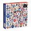 ѥ  ꥫ Galison Button Up America Puzzle, 500 Pieces, 20 x 20 ? Jigsaw Puzzle Featuring A Photo of Political Campaign Buttons from American History ? Challenging and Ideal for Family Funѥ  ꥫ