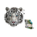 ジグソーパズル 海外製 アメリカ Madd Capp Puzzles - I AM White Tiger - 300 Pieces - Animal Shap...