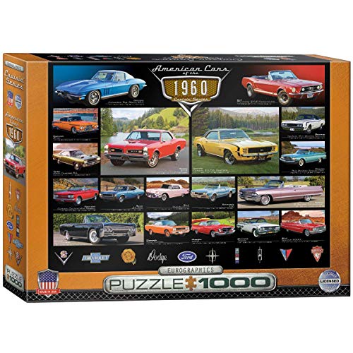 WO\[pY CO AJ EuroGraphics 1960's Cruisin' Classics Jigsaw Puzzle (1000-Piece)WO\[pY CO AJ