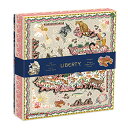 ジグソーパズル 海外製 アメリカ Liberty Maxine 500 Piece Double Sided Puzzle with Shaped Pieces from Galison - Featuring Liberty's Iconic Floral and Graphic Prints and 15 Uniquely Shaped Jigsaw Pieces, 20