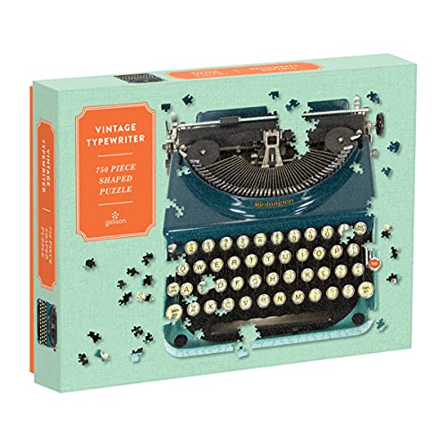 ジグソーパズル 海外製 アメリカ Galison Vintage Typewriter 750 Piece Shaped Jigsaw Puzzle ? Fun Indoor Activity, Multicolorジグソーパズル 海外製 アメリカのサムネイル